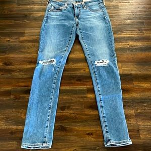 AG AG-ED Demin Super skinny legging ankle length jeans.